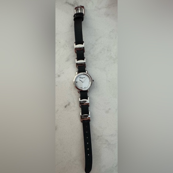 Salvatore Ferragamo Stainlesss Steel, Sapphire Crystal Leather Watch - Picture 4 of 5